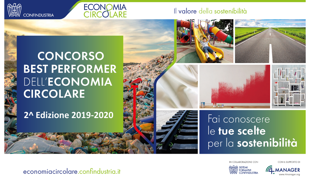 “Best Performer dell’Economia Circolare”, al via il concorso che premia le imprese sostenibili