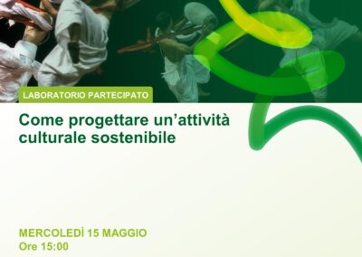 Come progettare un’attività culturale sostenibile, il percorso Smart di ECO