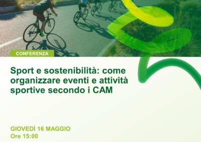 Come organizzare eventi e attività sportive secondo i Criteri Ambientali Minimi